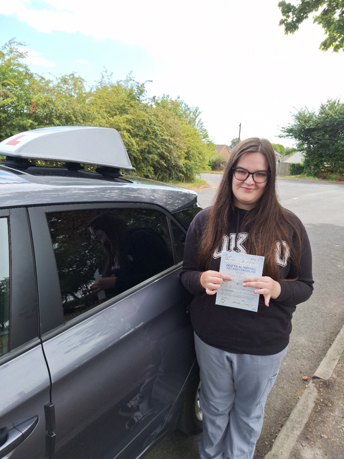 RAD Drive pupil after passing their driving test